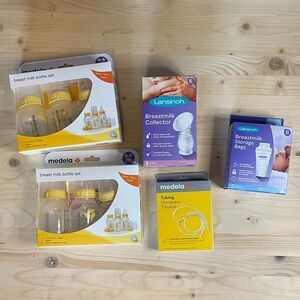 Medela Breastmilk Bottle Sets, Milk Collector, Pump Tubing and Storage Bags NWT